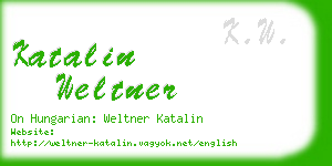 katalin weltner business card